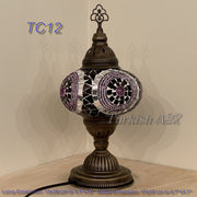 MOSAIC TABLE LAMP - LARGE GLOBE - TurkishLights.NET