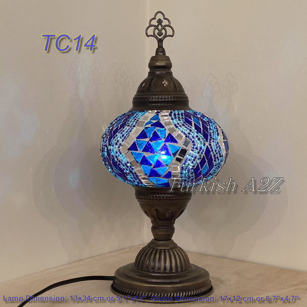 MOSAIC TABLE LAMP - LARGE GLOBE - TurkishLights.NET