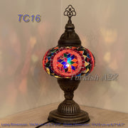 MOSAIC TABLE LAMP - LARGE GLOBE - TurkishLights.NET