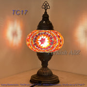 MOSAIC TABLE LAMP - LARGE GLOBE - TurkishLights.NET