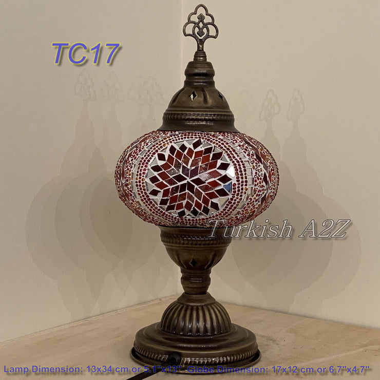 MOSAIC TABLE LAMP - LARGE GLOBE - TurkishLights.NET