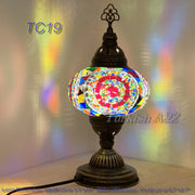 MOSAIC TABLE LAMP - LARGE GLOBE - TurkishLights.NET