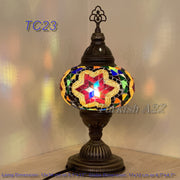 MOSAIC TABLE LAMP - LARGE GLOBE - TurkishLights.NET