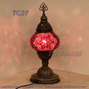 MOSAIC TABLE LAMP - LARGE GLOBE - TurkishLights.NET