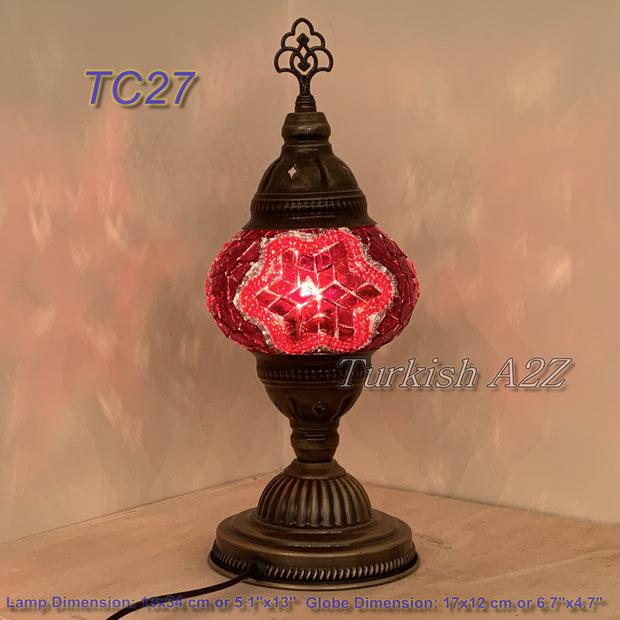 MOSAIC TABLE LAMP - LARGE GLOBE - TurkishLights.NET