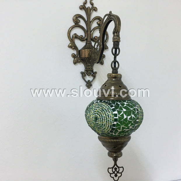 SINGLE MOSAIC SCONCE - TurkishLights.NET