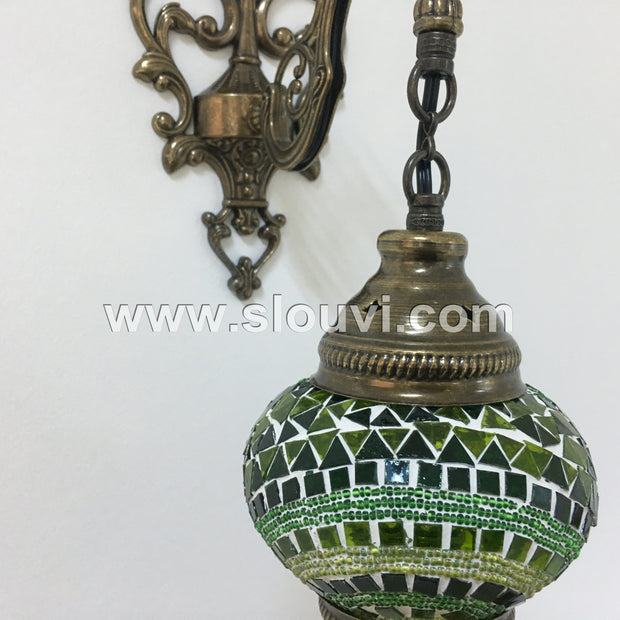 SINGLE MOSAIC SCONCE - TurkishLights.NET