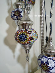 FLOOR LAMP WITH  7 Medium GLOBES and CHROME FINISH ,ID:134 - TurkishLights.NET