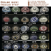 Turkish Mosaic Chandelier With 21 Medium Globes (with remote) ,ID: 142, FREE SHIPPING - TurkishLights.NET