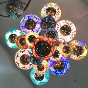 CUSTOM A-  TURKISH SULTAN MOSAIC CHANDELIER 17 Globes, FREE SHIPPING - TurkishLights.NET