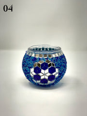 Turkish Mosaic  Candle Holder, Product Id: 139 - TurkishLights.NET