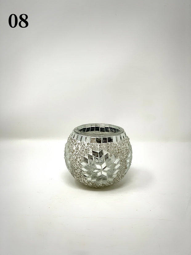 Turkish Mosaic  Candle Holder, Product Id: ch-08 - TurkishLights.NET