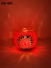 Turkish Mosaic  Candle Holder, Product Id: 139 - TurkishLights.NET