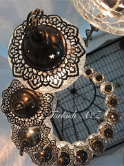 Ottoman Chandelier with 15 Cracked Globes (water drop model) , ID:147 - TurkishLights.NET