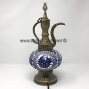 MOSAIC TABLE LAMP, PITCHER (IBRIK) - LARGE GLOBE - TurkishLights.NET