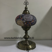 Turkish Mosaic Table Lamp, Extra Large Globe (NO5 GLOBE) - TurkishLights.NET