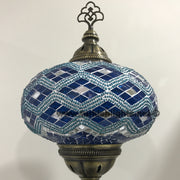 Turkish Mosaic Table Lamp, Extra Large Globe (NO5 GLOBE) - TurkishLights.NET