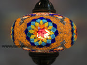 Turkish Mosaic Table Lamp, Extra Large Globe (NO5 GLOBE) - TurkishLights.NET