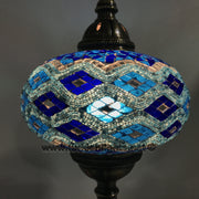 Turkish Mosaic Table Lamp, Extra Large Globe (NO5 GLOBE) - TurkishLights.NET