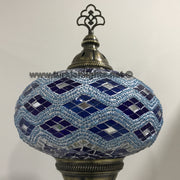 Turkish Mosaic Table Lamp, Extra Large Globe (NO5 GLOBE) - TurkishLights.NET