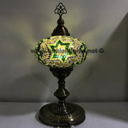 Turkish Mosaic Table Lamp, Extra Large Globe (NO5 GLOBE) - TurkishLights.NET