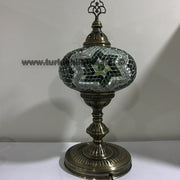 Turkish Mosaic Table Lamp, Extra Large Globe (NO5 GLOBE) - TurkishLights.NET