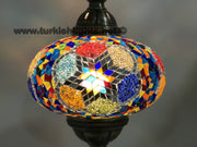 Turkish Mosaic Table Lamp, Extra Large Globe (NO5 GLOBE) - TurkishLights.NET