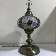 Turkish Mosaic Table Lamp, Extra Large Globe (NO5 GLOBE) - TurkishLights.NET