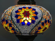 Turkish Mosaic Table Lamp, Extra Large Globe (NO5 GLOBE) - TurkishLights.NET