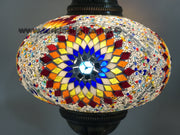 Turkish Mosaic Table Lamp, Extra Large Globe (NO5 GLOBE) - TurkishLights.NET