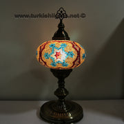 Turkish Mosaic Table Lamp, Extra Large Globe (NO5 GLOBE) - TurkishLights.NET