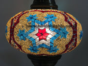 Turkish Mosaic Table Lamp, Extra Large Globe (NO5 GLOBE) - TurkishLights.NET