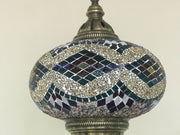 Turkish Handmade Mosaic  Hanging Lamp - Extra Large Globe - TurkishLights.NET