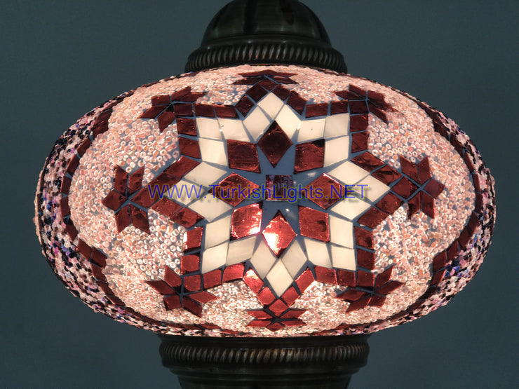 Turkish Handmade Mosaic  Hanging Lamp - Extra Large Globe - TurkishLights.NET