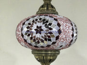 Turkish Handmade Mosaic  Hanging Lamp - Extra Large Globe - TurkishLights.NET