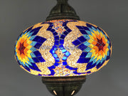 Turkish Handmade Mosaic  Hanging Lamp - Extra Large Globe - TurkishLights.NET